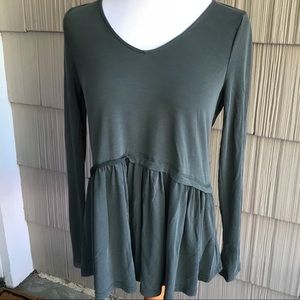Green Ruffle T-shirt